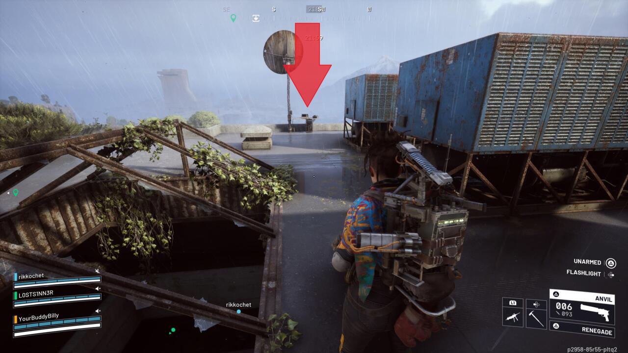 Interact with this terminal to activate the antenna.